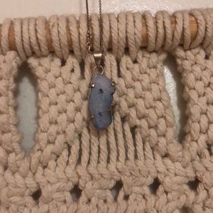 Blue rock necklace